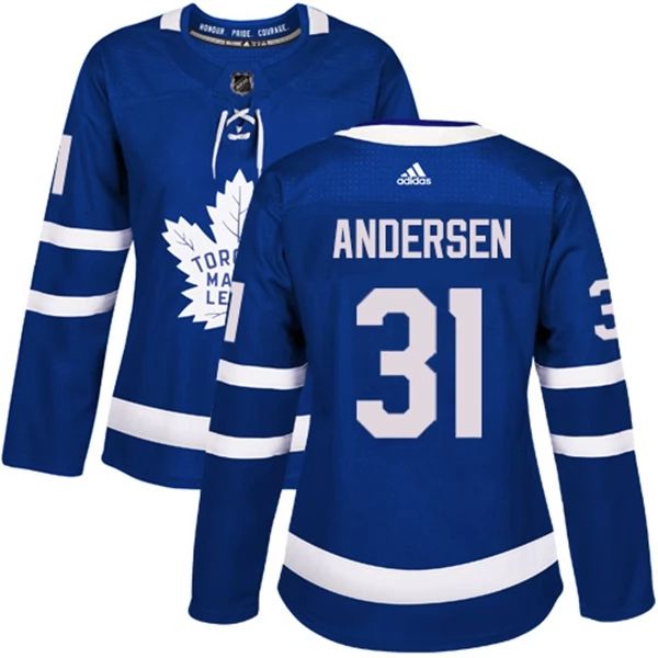 Damen Toronto Maple Leafs Trikot Frederik Andersen 31 Blau Authentic